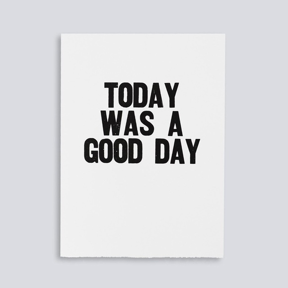Amazon.com: Hijie Today is a Good Day to Have a Good Day  Paper Jam Press Today Was A Good Day Framed Print
